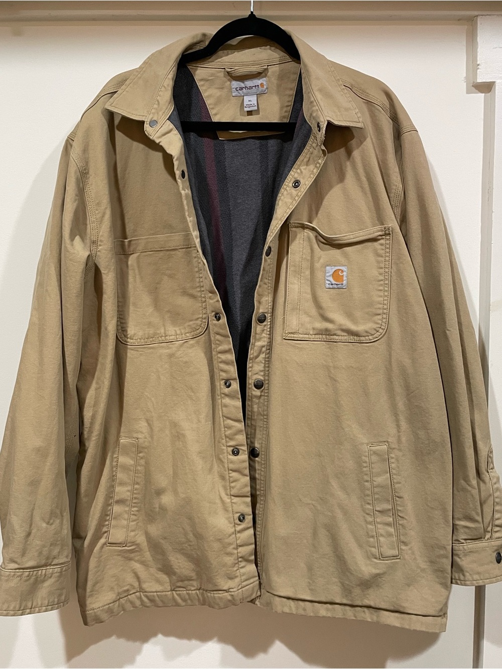 Carhartt Lined Coat in Tan Men’s XL